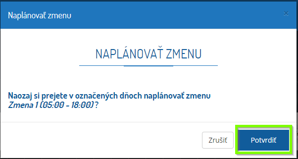ams web planovanie potvrdenie zmeny