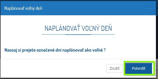 ams web planovanie potvrdenie zapisu volnehio dna